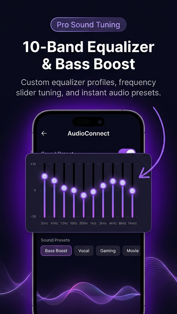 10-Band Equalizer Screen